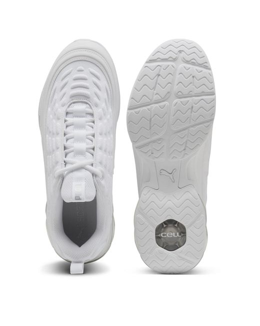 PUMA White Meza Runners for men