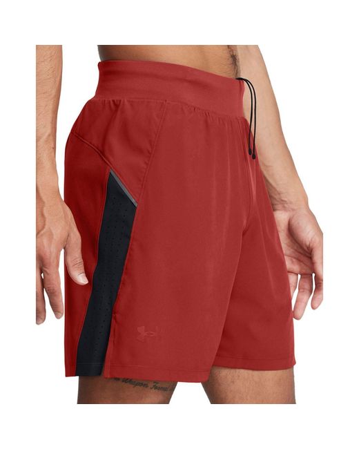 Under Armour Red Launch Elite 7In Shorts for men