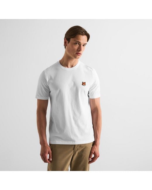 Maison Kitsuné White Fox Hood T-Shirt for men