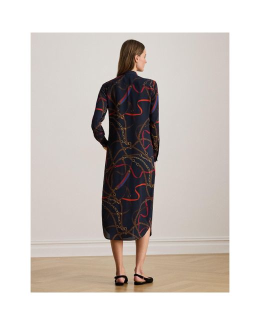 Ralph Lauren Blue Cadulah Mini Dress