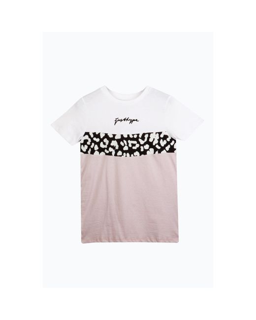 Hype Pink Leopard Regular Fit T-Shirt