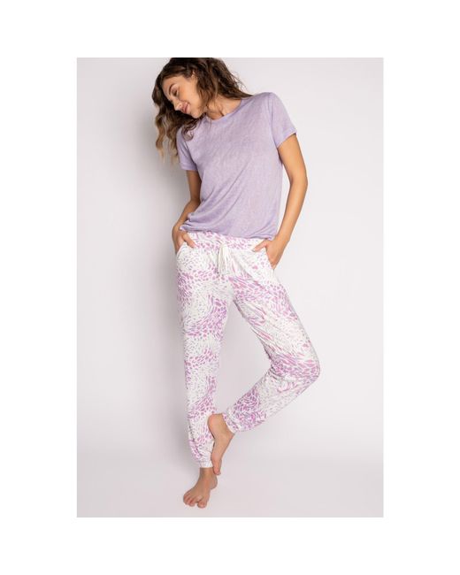 Pj Salvage Purple Pant