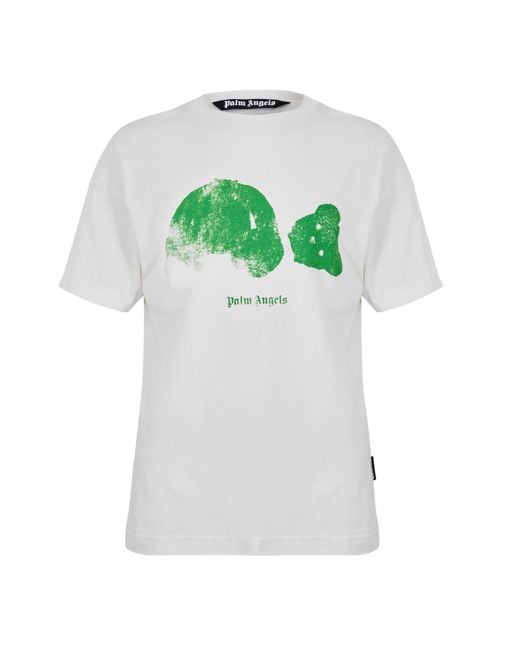 Palm Angels Green Kill Bear T-Shirt for men