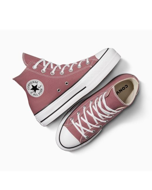 Converse Purple Chuck Taylor All Star Canvas High-Top Trainers