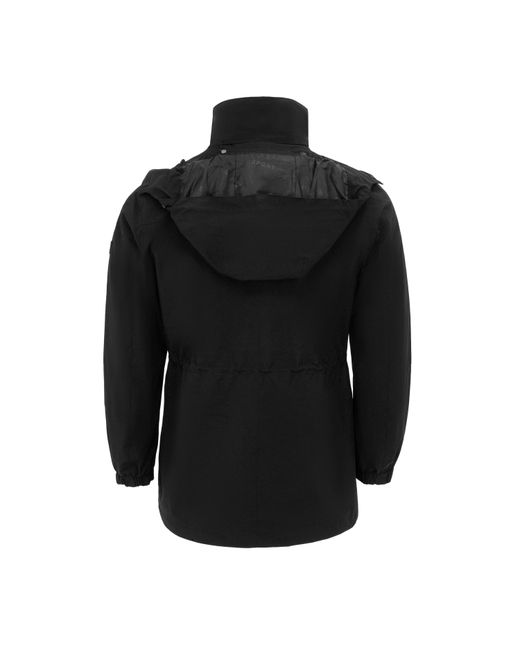 Gelert Black Wind Resistant Fleece Lined Detachable Hood Long Sleeve Full Zip Hoodie for men