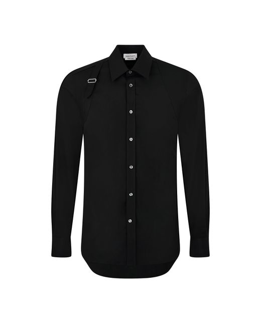 McQueen Black Harness Shirt for men