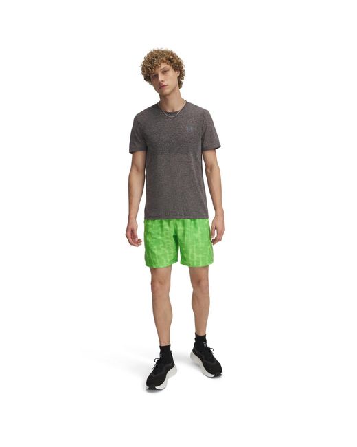 Under Armour Green Launch 7" Shorts Cyber Reflective for men