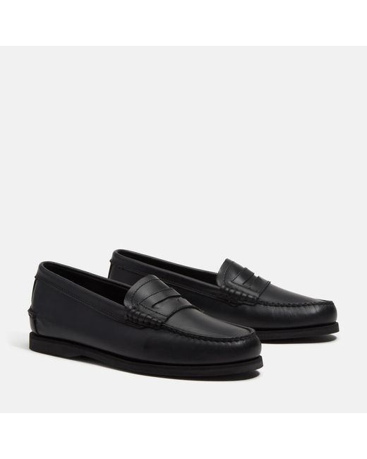 Timberland Black Boat Shoes for men