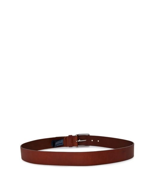 Tommy Hilfiger Brown Denton Leather Belt for men