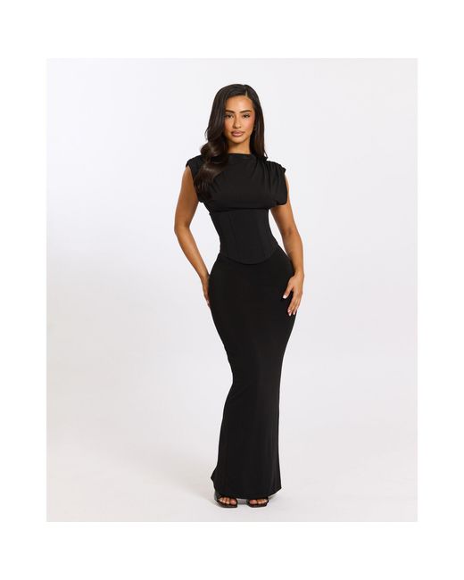 Mars the Label Black Sandra Maxi Long Dress