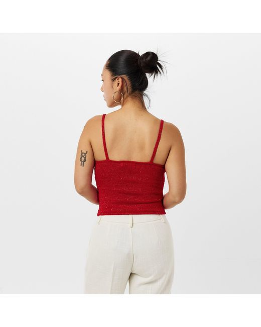 Asta Resort Red Carolina Lightweight Cami Top