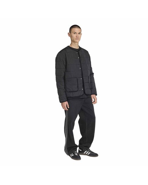 Adidas Black Quilted Jacket for men