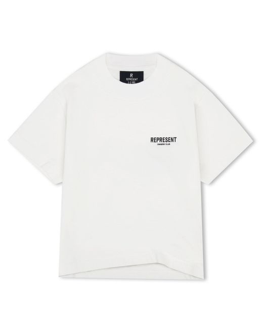 Represent White Rep Mini Oc T-Shirt, Branding Logo