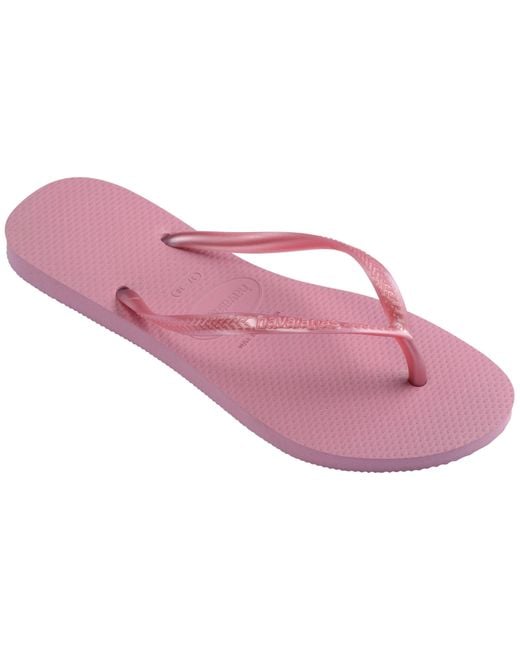 Havaianas Pink Slim Flip Flops