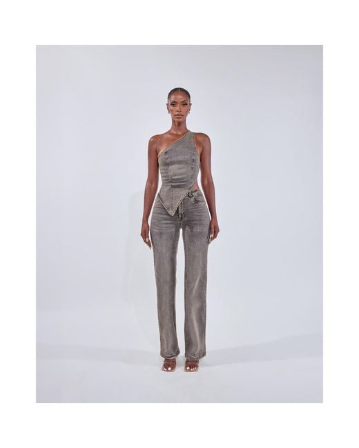 Mars the Label Gray Cindy Top