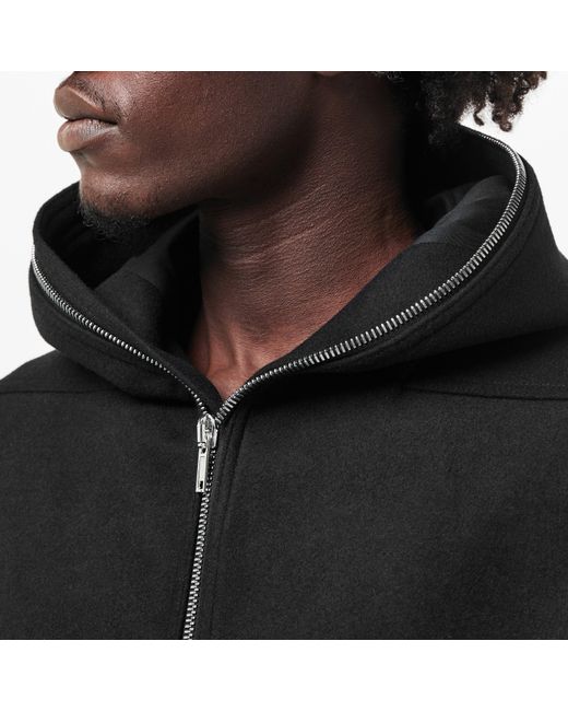 Rick Owens Black Mac Overcoat for men