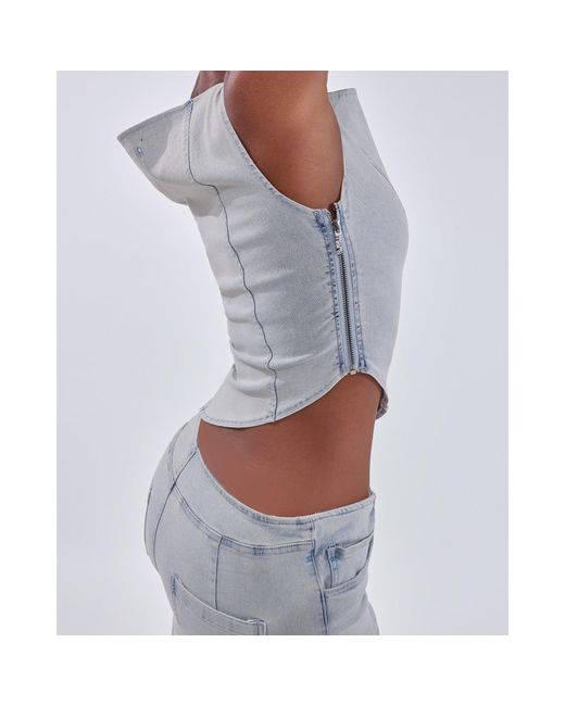 Mars the Label Blue Mika Top