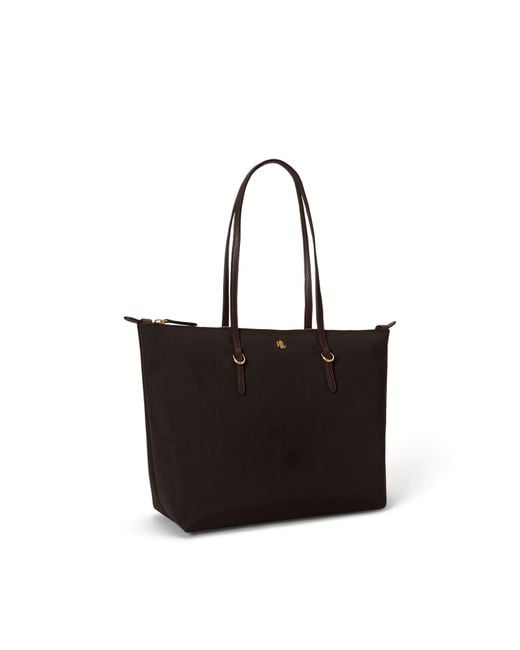 Ralph Lauren Black Medium Keaton Tote Bag