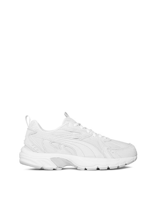PUMA White Milenio Tech Low-Top Trainers
