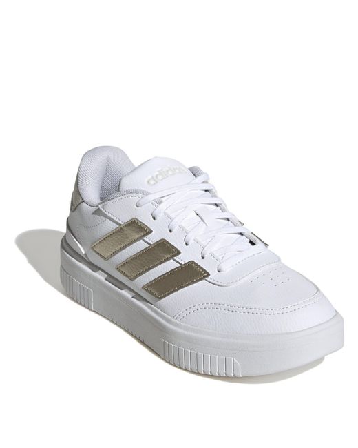 Adidas White Courtblock Trainers