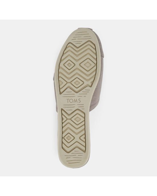 TOMS Gray Alpargata Mules Size 7