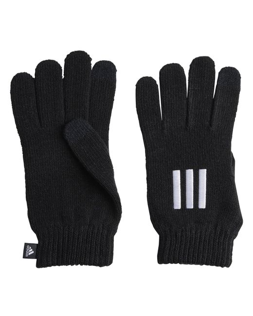 Adidas Black 3S Gloves Cond Knitted Glove Adults