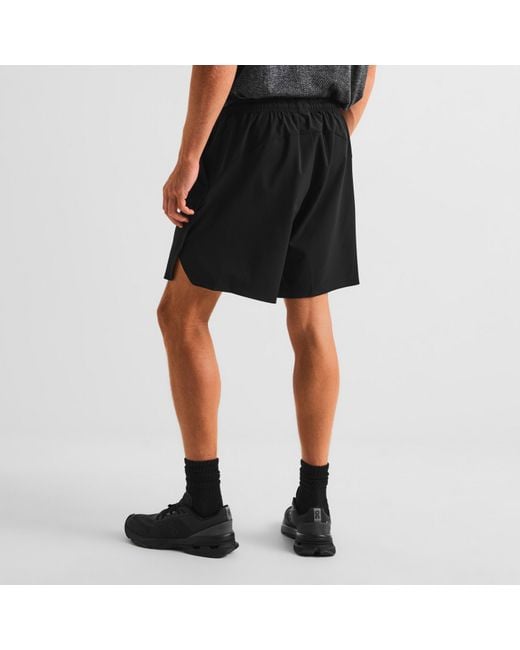 On Shoes Black Train Shorts Sn64 for men