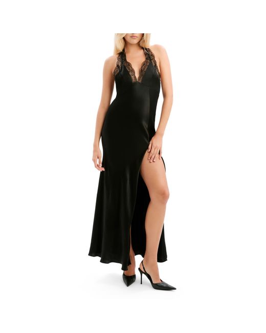 Bardot Black Neck Long Maxi Dress