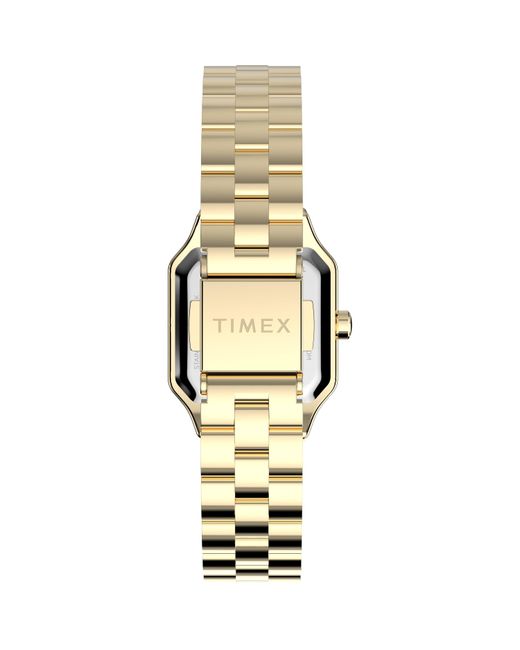 Timex Metallic Square Analogue Quartz Watch