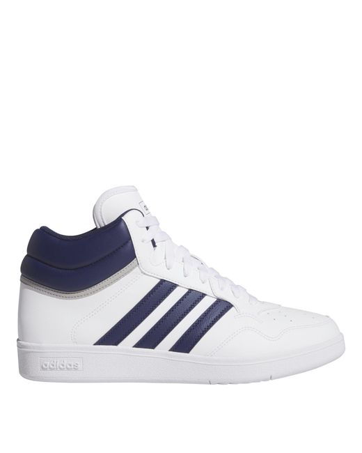 Adidas White Hoops 4.0 Mid Shoes for men