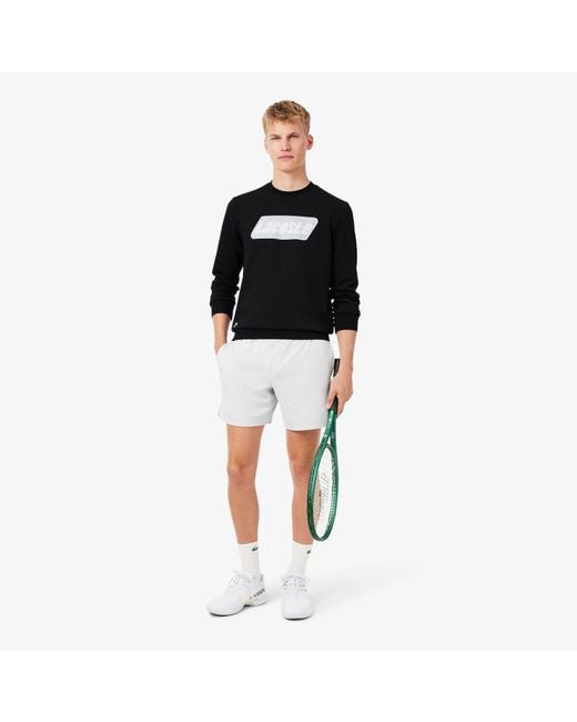 Lacoste Black Bckprnt Swt Sn64 for men