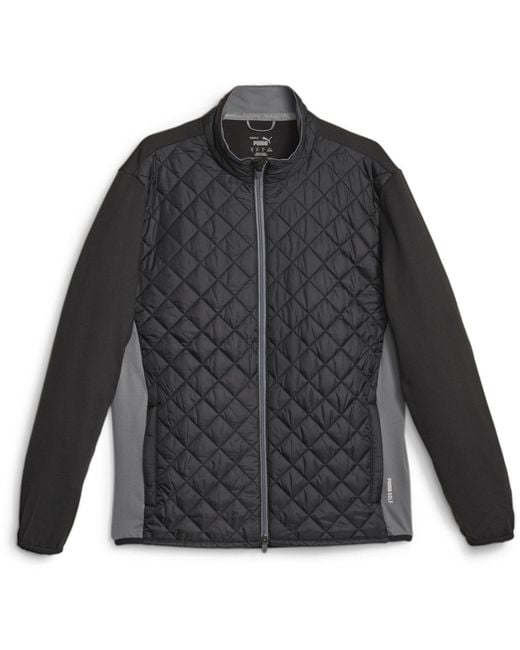 PUMA Gray Frost Quilted Jacket Golf for men