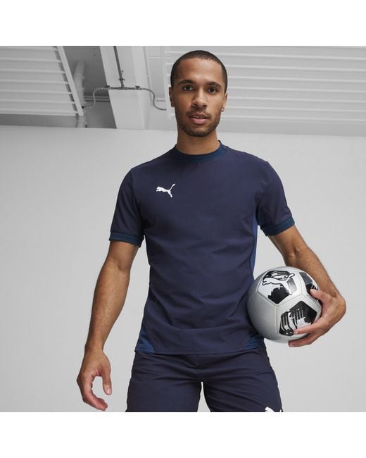 PUMA Blue Teamfinal Jersey T-Shirt for men