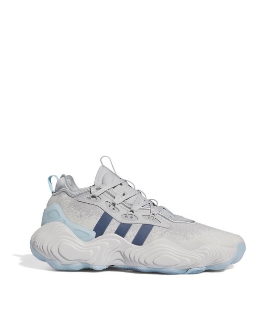 Adidas Gray Trae Young Court Trainers for men