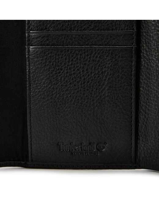 Timberland Black Wallet With Flap Billfold Wallet
