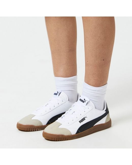 PUMA White Low-Top Trainers