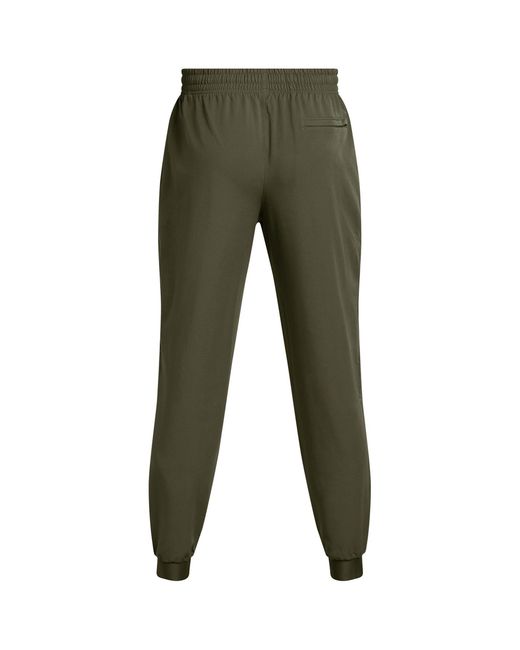 Under Armour Green Unstoppable Closed Hem Woven Joggers for men