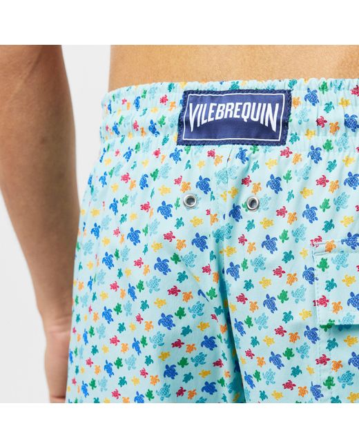 Vilebrequin Blue Quick-Drying Water Resistant Swim Shorts for men