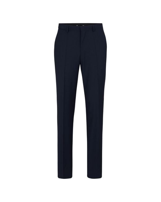 Boss Blue H Leon Straight Leg Trousers for men