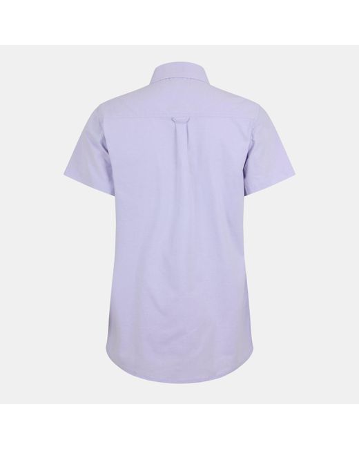 Bench Purple Short-Sleeve Plain Shirt for men