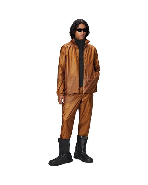 Rains Brown Kauto Insulated Jacket for men