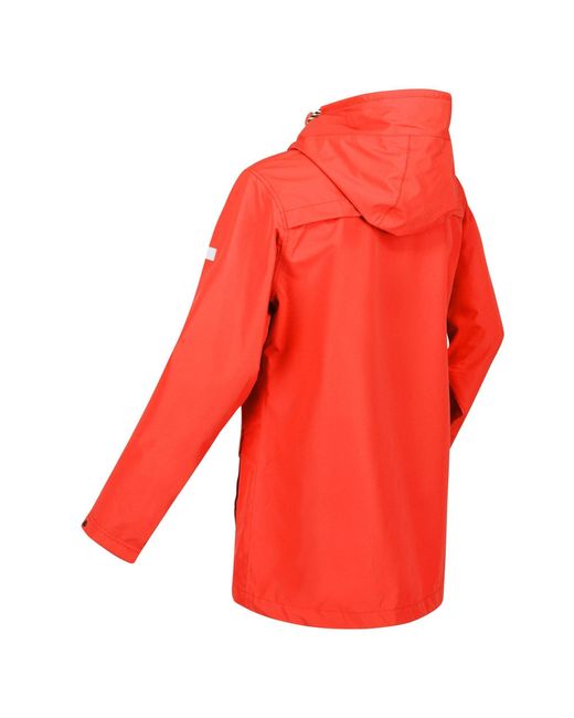 Regatta Red Bayarma Breathable Long Sleeve Waterproof Jacket
