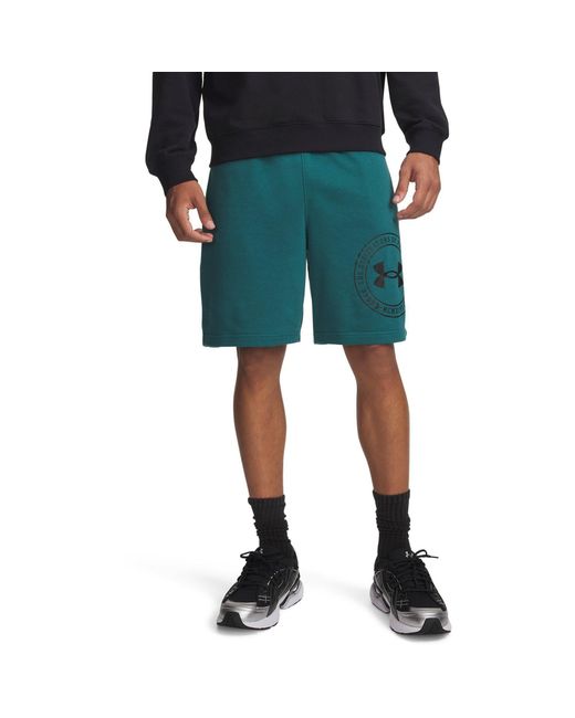 Under Armour Green Fleece Jogger Shorts for men