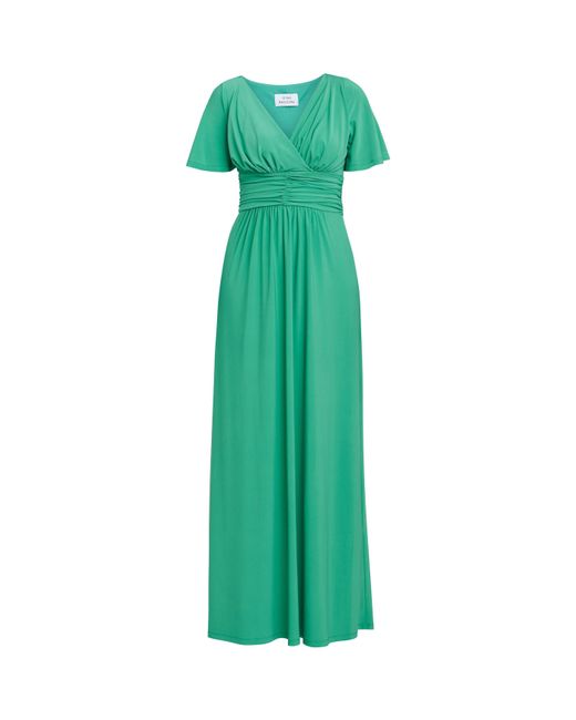 Gina Bacconi Green Elena Jersey Maxi Dress