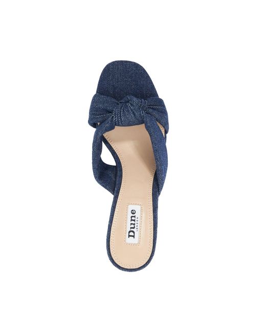Dune Blue Madden Heeled Sandal