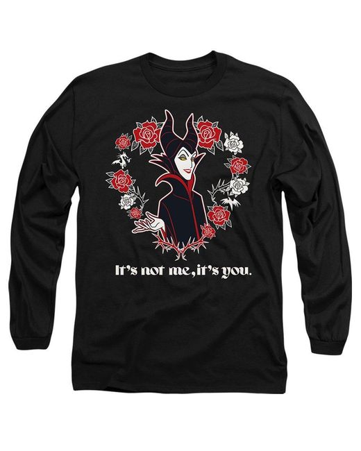Disney Black Maleficent Valentine Its Not Me Its You T-Shir for men