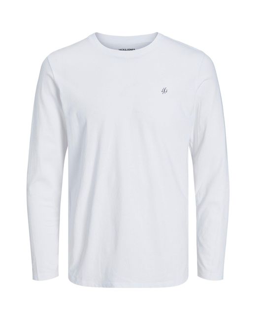 Jack & Jones Purple 3 Pack Crew Neck Long Sleeve T Shirt for men