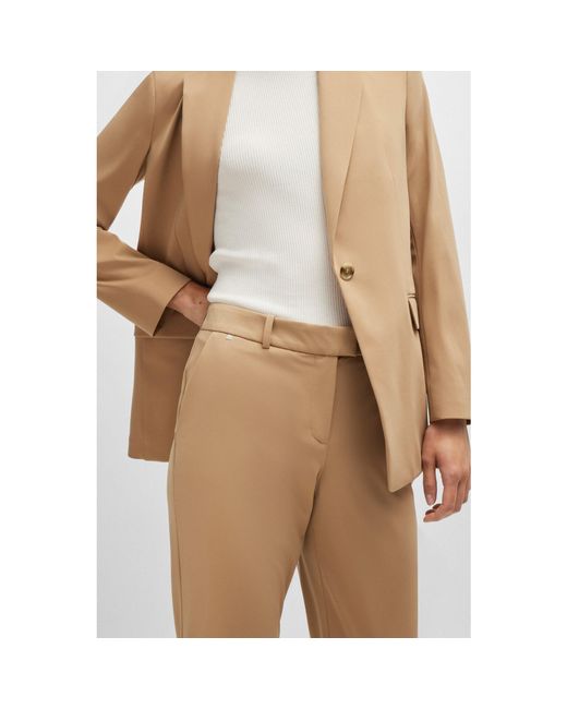 Boss Natural Tobaluka9 Straight Trousers