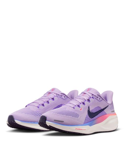 Nike Purple Pegasus 41 Running Shoes