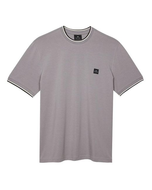 PS by Paul Smith Gray Logo Patch T-shirt for men